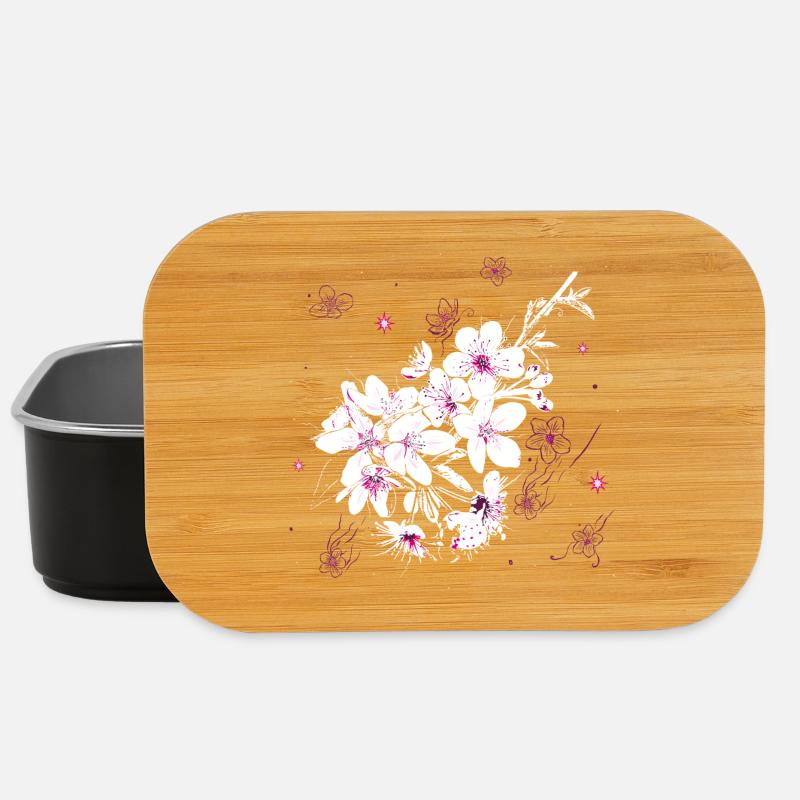 Kirschblüten Sakura Frühling - Lunch Box - Schwarz
