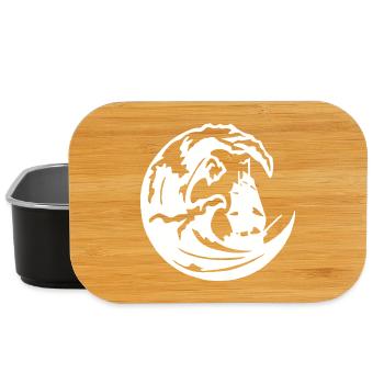 La grande vague blanche - Boîte à goûter - noir - Devant