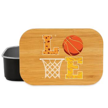 basketball, basketball, basketball fan - Lunch Box - black - Front