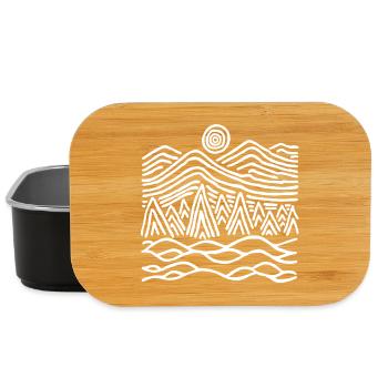 Strange white landscape - Lunch Box - black - Front