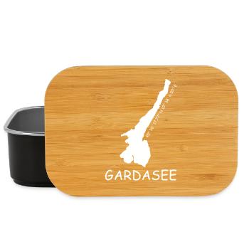 Gardasee Koordinaten - Lunch Box - Schwarz - Vorne