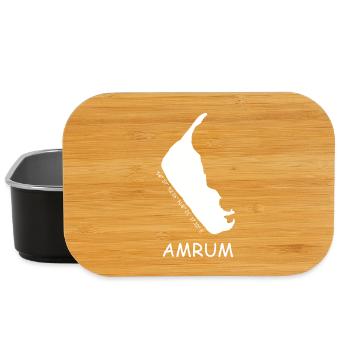 Amrum Koordinaten - Lunch Box - Schwarz - Vorne