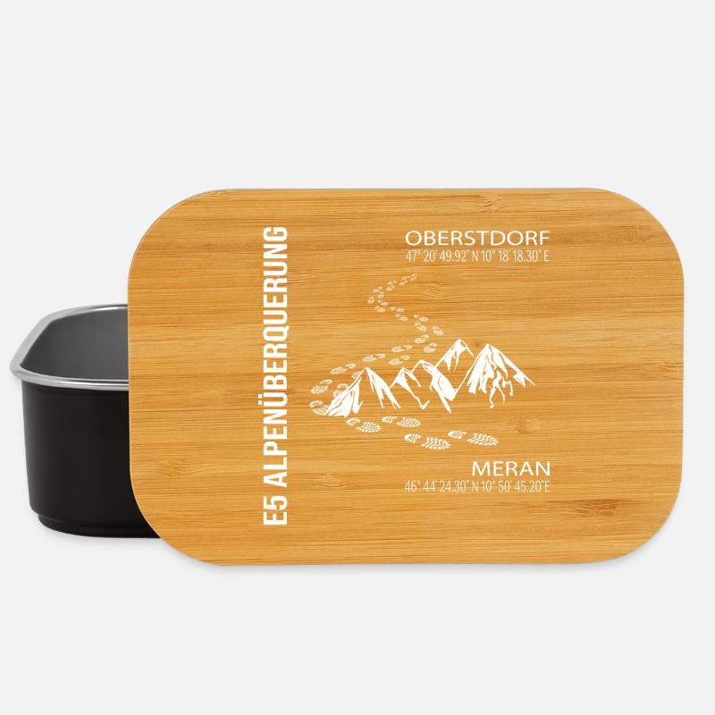 E5 Alpenüberquerung - Lunch Box - Schwarz