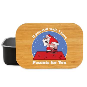 Lustige Weihnachtsmann - Lunch Box - Schwarz - Vorne