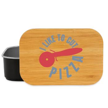 Funny Pizza Lover - Lunch Box - black - Front