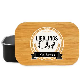 Lieblingsort Wustrow - Lunch Box - Schwarz - Vorne
