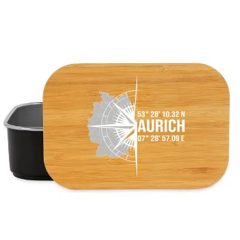 Koordinaten Aurich - Lunch Box - Schwarz - Vorne