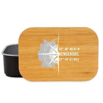 Koordinaten Bensersiel - Lunch Box - Schwarz - Vorne