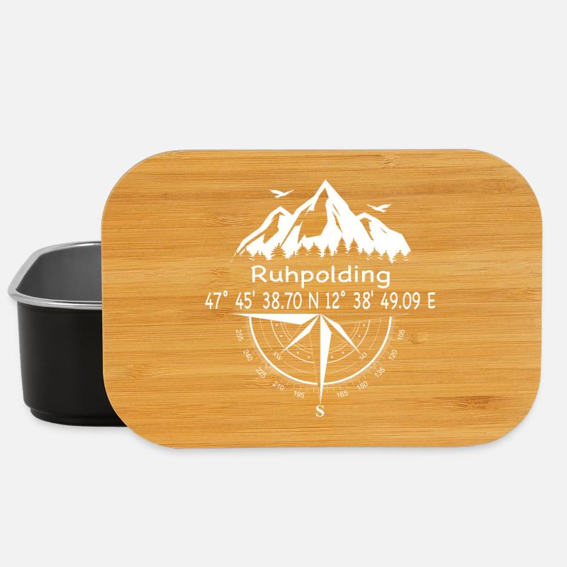 Koordinaten Ruhpolding - Lunch Box - Schwarz