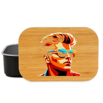 Rocking Rebell Style of the 80s - Lunch Box - black - Front