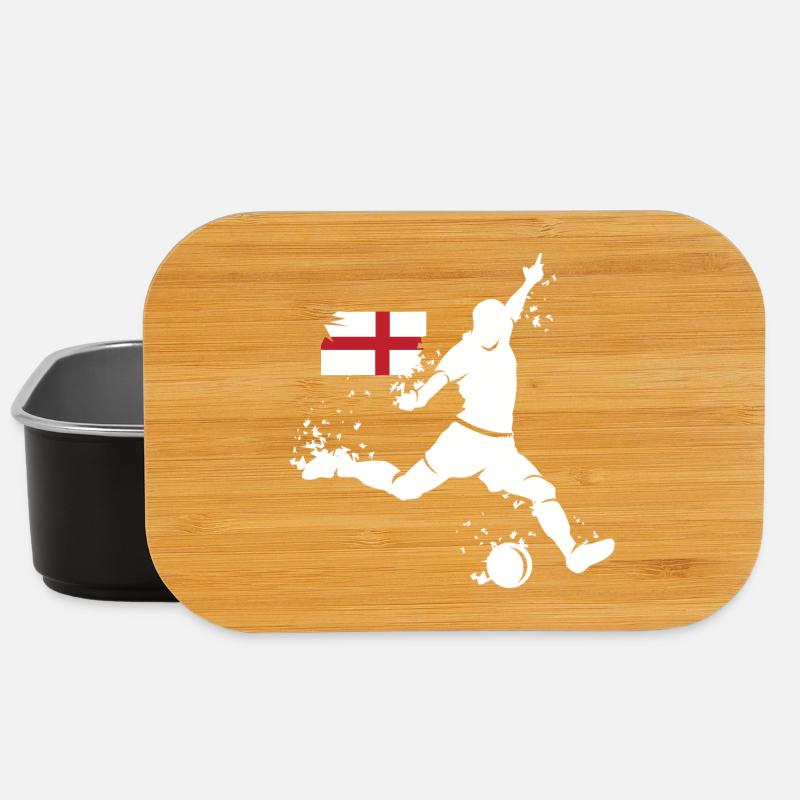 Fußball England Fan Spieler Explosion EM 2024 Team - Lunch Box - Schwarz