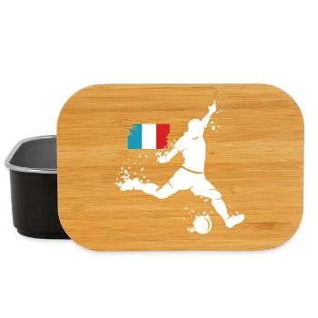 Fußball Spieler Explosion Frankreich EM 2024 - Lunch Box - Schwarz - Vorne