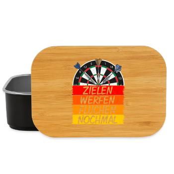 Zielen, Werfen, Fluchen, Nochmal - Lunch Box - Schwarz - Vorne