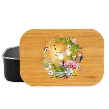 Le monde coloré des insectes et des papillons - Boîte à goûter - noir - Devant