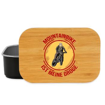 Mountainbike ist meine Droge - Lunch Box - Schwarz - Vorne