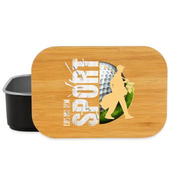 Eins mit dem Sport - Lunch Box - Schwarz - Vorne