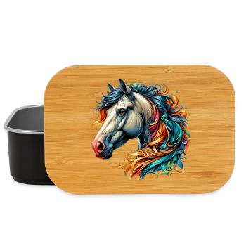 Pferd - Lunch Box - Schwarz - Vorne