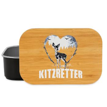 Kitzretter Herz Wald Fohlen - Lunch Box - Schwarz - Vorne