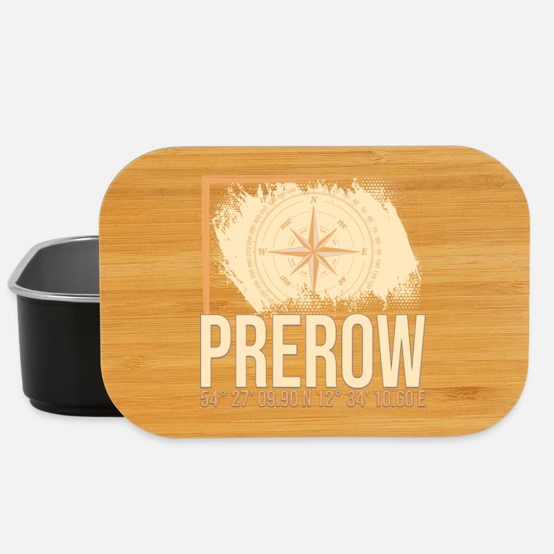 Prerow Koordinaten - Lunch Box - Schwarz