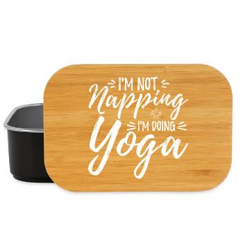 Ich schlafe nicht ich mache Yoga - Lunch Box - Schwarz - Vorne