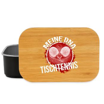 Meine DNA - Tischtennis - Lunch Box - Schwarz - Vorne