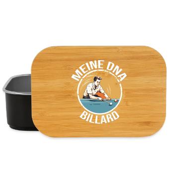 Meine DNA - Billard - Lunch Box - Schwarz - Vorne