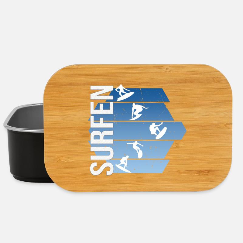 Surfen - Lunch Box - Schwarz