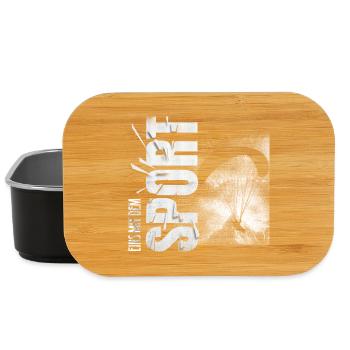 Eins mit dem Sport - Fallschirmspringen - Lunch Box - Schwarz - Vorne