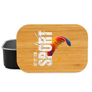 Eins mit dem Sport - Paragliden - Lunch Box - Schwarz - Vorne