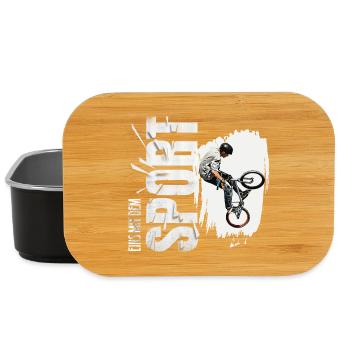 Eins mit dem Sport - BMX - Lunch Box - Schwarz - Vorne