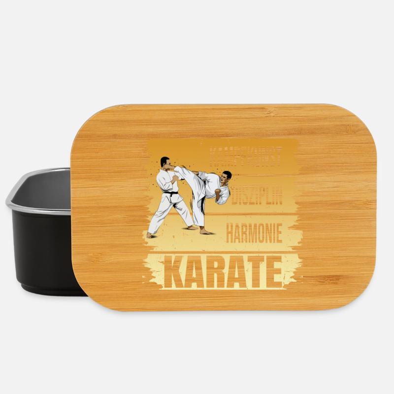 Kampfkunst - Disziplin - Harmonie - Karate - Lunch Box - Schwarz