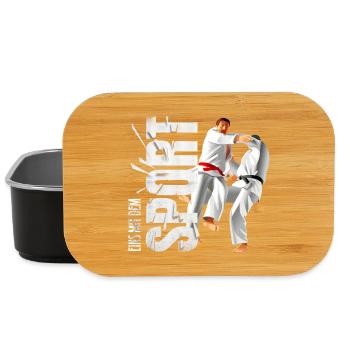 Eins mit dem Sport - Judo - Lunch Box - Schwarz - Vorne