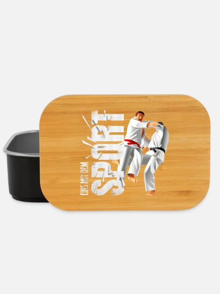 Eins mit dem Sport - Judo - Lunch Box - Schwarz