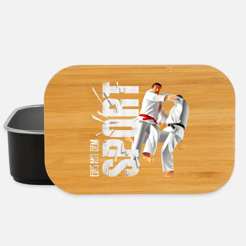 Eins mit dem Sport - Judo - Lunch Box - Schwarz