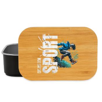 Eins mit dem Sport - Parkour - Lunch Box - Schwarz - Vorne