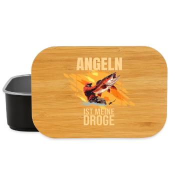 Angeln ist meine Droge - Lunch Box - Schwarz - Vorne