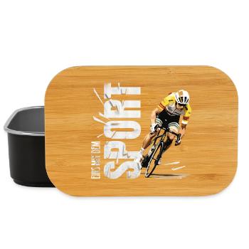 Eins mit dem Sport - Radsport - Lunch Box - Schwarz - Vorne