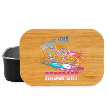 Meine DNA - Radsport - Lunch Box - Schwarz - Vorne