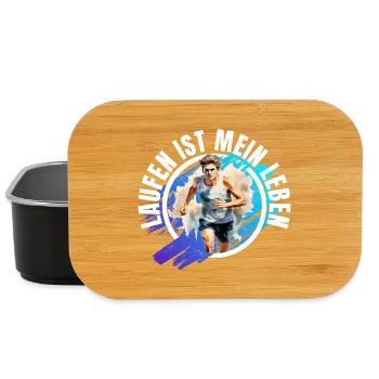 Laufen ist mein Leben - Lunch Box - Schwarz - Vorne