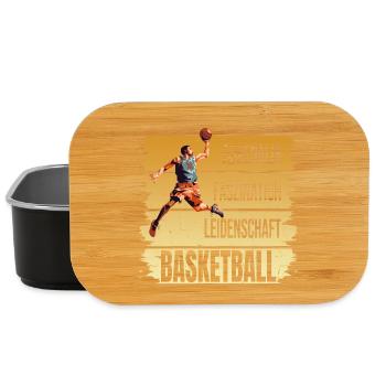 Adrenalin - Faszination - Leidenschaft -Basketball - Lunch Box - Schwarz - Vorne