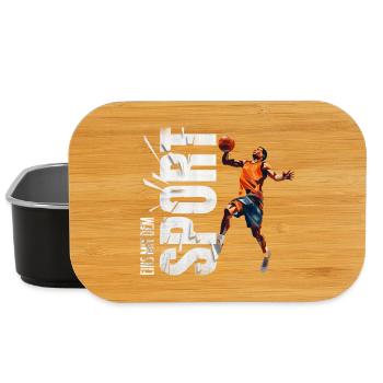 Eins mit dem Sport - Basketball - Lunch Box - Schwarz - Vorne