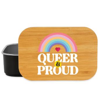 LGBT Pride Month - Queer und stolz - Lunch Box - Schwarz - Vorne