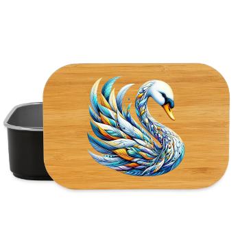 Swan - Lunch Box - black - Front
