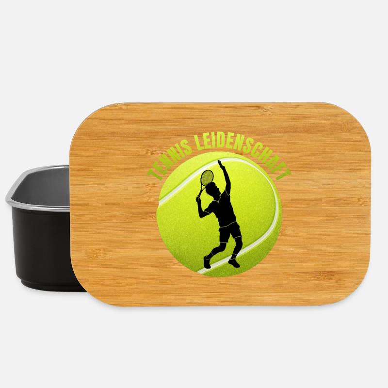Tennis Leidenschaft - Lunch Box - Schwarz