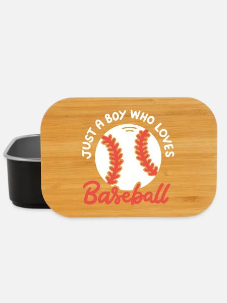 Baseball-Liebhaber Baseball-Spieler - Lunch Box - Schwarz