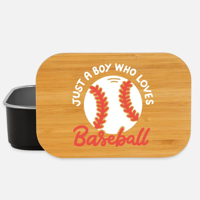 Baseball-Liebhaber Baseball-Spieler - Lunch Box - Schwarz