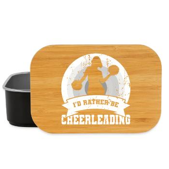 I'd Rather Be Cheerleading - Lunch Box - black - Front