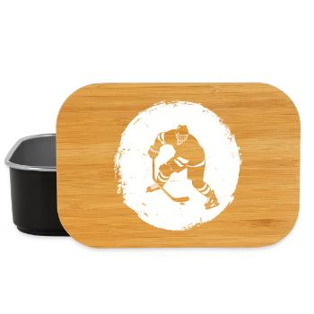 Eishockeyspieler Zeichnung - Lunch Box - Schwarz - Vorne