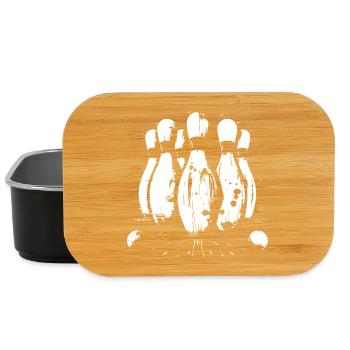 Bowling Spiel Grafik - Lunch Box - Schwarz - Vorne