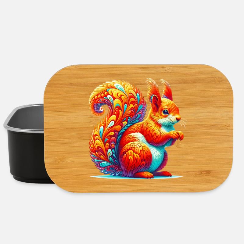 Eichhörnchen - Lunch Box - Schwarz